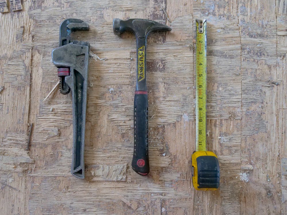 A photo of plumbing tools.